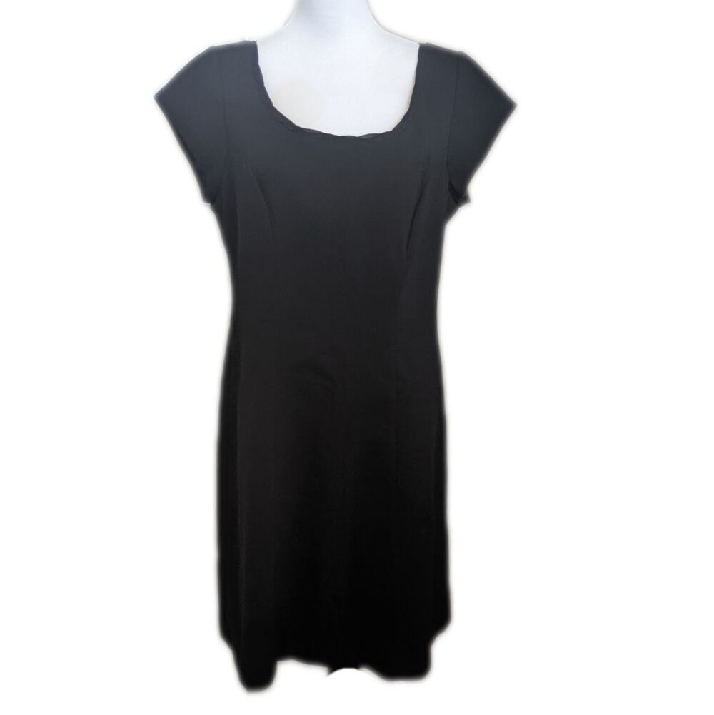 CAbi style #840 Perfectly Chic Little Black Dress, poly/rayon/spandex 12